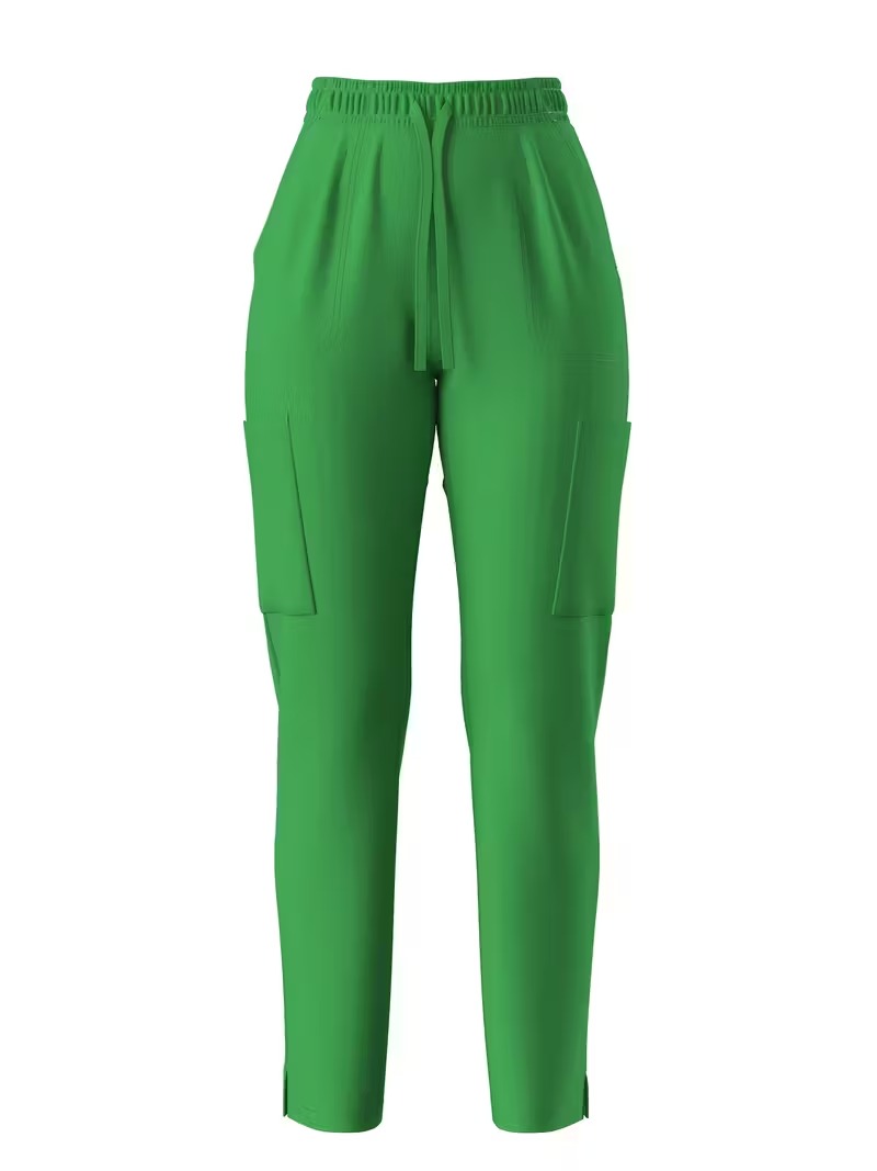 Women’s Elastic Waist Scrub Pants with Pockets