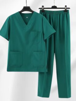 Unisex Breathable Short-Sleeve Scrub Set