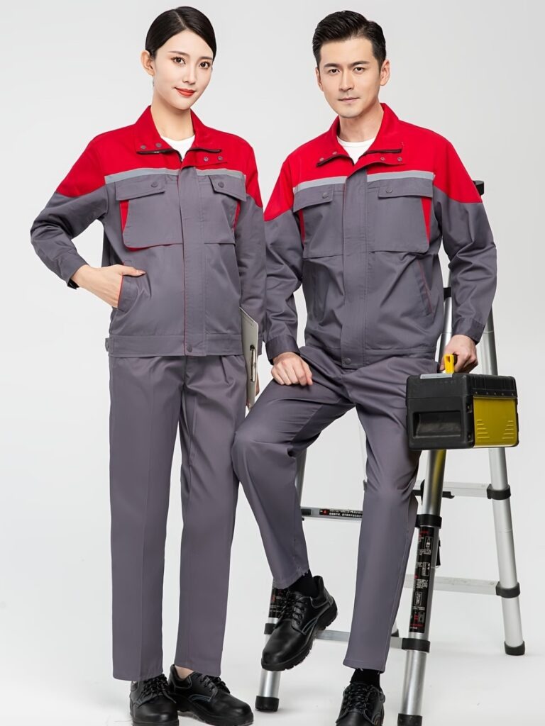 2 Pcs Unisex Industrial Workwear Set